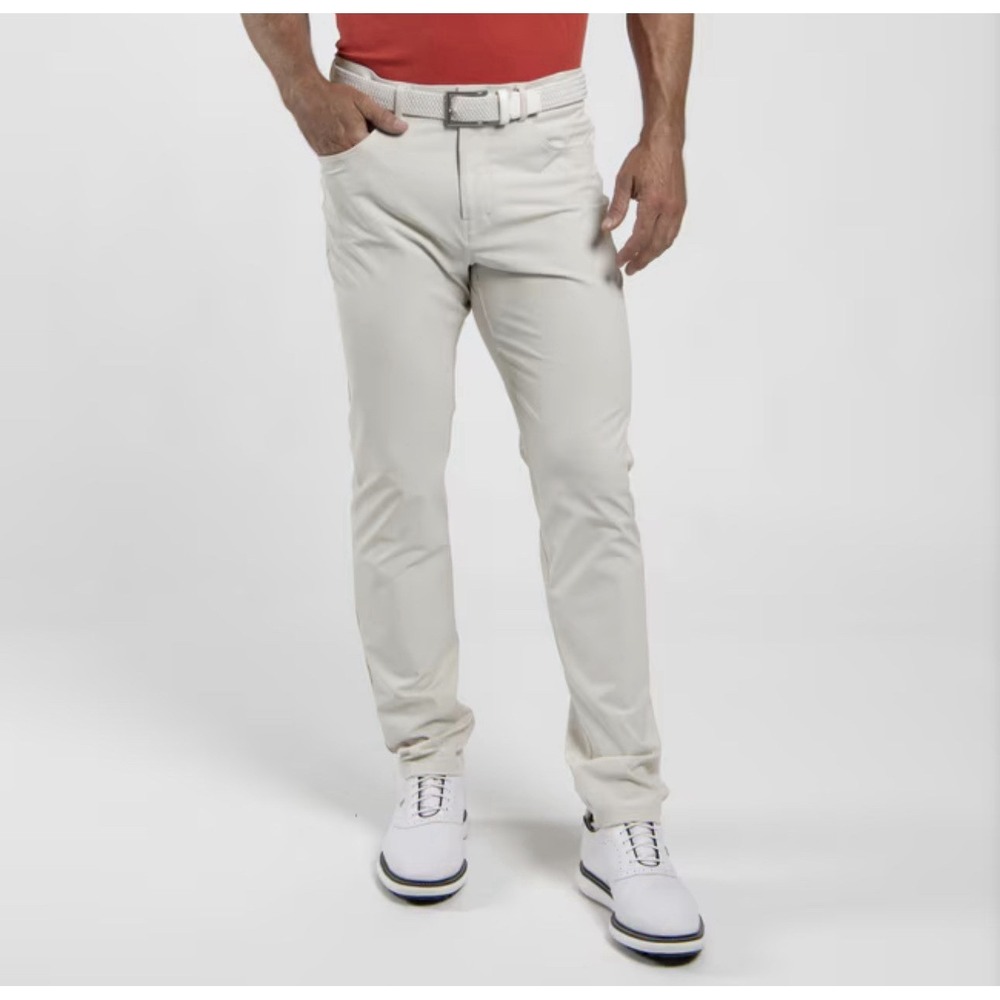 KJUS Golf Pants Iver 5 Pocket 34 X 32 Birch Color Tailored Fit Soft Stretch EUC